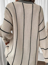 Load image into Gallery viewer, Striped V-Neck Sweater