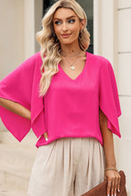 Load image into Gallery viewer, V-Neck Cloak Sleeve Blouse