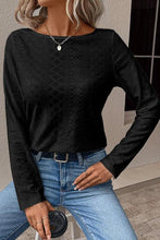 Load image into Gallery viewer, V-Neck Lace Detail Long Sleeve Blouse