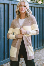 Load image into Gallery viewer, Cable-Knit Open Front Cardigan