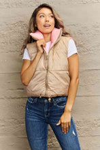 Load image into Gallery viewer, Zip-Up Drawstring Puffer Vest