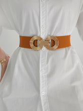 Load image into Gallery viewer, Geometric Buckle Elastic Wide Belt