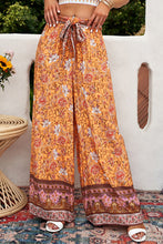 Load image into Gallery viewer, Bohemian Tie Waist Palazzo Pants