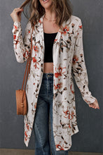 Load image into Gallery viewer, Double Take Printed Open Front Longline Cardigan