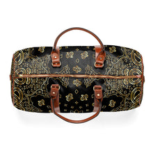Load image into Gallery viewer, Black and Gold Design Waterproof Travel Bag