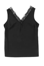 Load image into Gallery viewer, Lace Detail V-Neck Tank