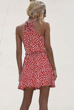 Load image into Gallery viewer, Printed Grecian Neck Mini Dress