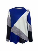 Load image into Gallery viewer, Color Block Round Neck T-Shirt