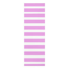 Load image into Gallery viewer, Pink and White Stripped Foam Yoga Mat
