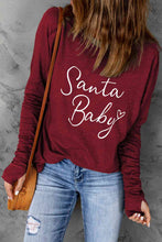 Load image into Gallery viewer, SANTA BABY Graphic Long Sleeve T-Shirt