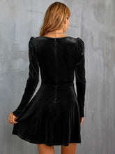 Load image into Gallery viewer, Surplice Puff Sleeve Mini Dress