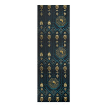Load image into Gallery viewer, Blue &amp; Gold Peace Foam Yoga Mat