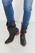 Load image into Gallery viewer, Better in Texas Scrunch Cowboy Boots in Navy