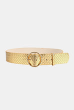 Load image into Gallery viewer, PU Leather Circle Shape Buckle Belt