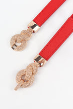 Load image into Gallery viewer, Zinc Alloy Buckle PU Leather Belt