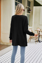 Load image into Gallery viewer, Long Sleeve Pocketed Cardigan