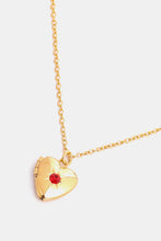 Load image into Gallery viewer, Zircon Heart Shape 14K Gold-Plated Pendant Necklace