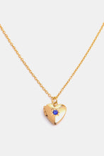Load image into Gallery viewer, Zircon Heart Shape 14K Gold-Plated Pendant Necklace