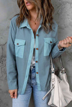 Load image into Gallery viewer, Double Take Waffle-Knit Shacket with Pockets