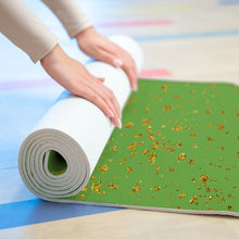 Load image into Gallery viewer, Green &amp; Gold Foam Yoga Mat