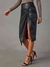Load image into Gallery viewer, Twist Detail High Waist Skirt