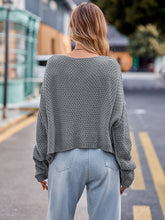 Load image into Gallery viewer, Round Neck Cable-Knit Sweater