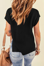 Load image into Gallery viewer, Cable-Knit Side Slit Sweater Vest