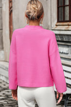 Load image into Gallery viewer, Mock Neck Dropped Shoulder Pullover Sweater