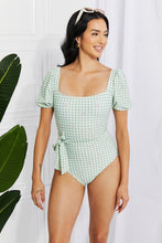 Load image into Gallery viewer, Air Puff Sleeve One-Piece in Sage