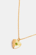 Load image into Gallery viewer, Zircon Heart Shape 14K Gold-Plated Pendant Necklace