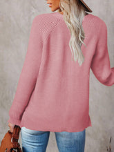 Load image into Gallery viewer, Half Button Long Sleeve Knit Top