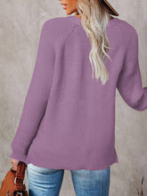 Load image into Gallery viewer, Half Button Long Sleeve Knit Top