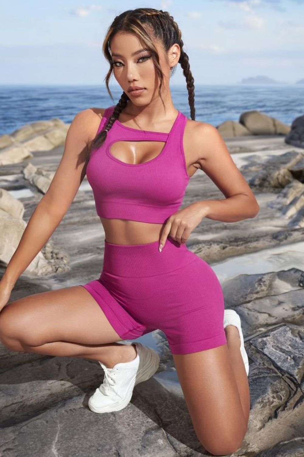 Pink Two-Piece Performance Outfit
