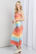 Load image into Gallery viewer, Zenana Gradient Sleeveless Slit Midi Dress