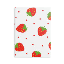 Load image into Gallery viewer, Sweet Strawberries Hardcover Notebook