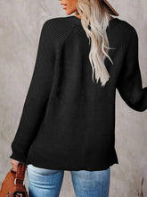 Load image into Gallery viewer, Half Button Long Sleeve Knit Top