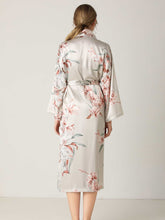Load image into Gallery viewer, Floral Tie Waist Long Sleeve Robe