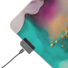 Load image into Gallery viewer, Pastel Watercolor Design  Wireless Charging Gaming Mouse Pad