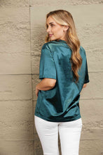 Load image into Gallery viewer, Double Take Round Neck Dropped Shoulder Top