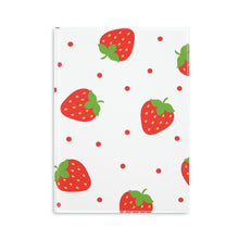 Load image into Gallery viewer, Sweet Strawberries Hardcover Notebook