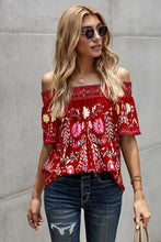Load image into Gallery viewer, Floral Off-Shoulder Blouse