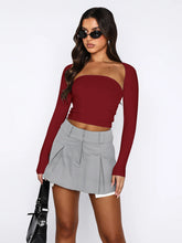 Load image into Gallery viewer, Cutout Raglan Sleeve Bolero and Tube Top
