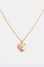 Load image into Gallery viewer, Zircon Heart Shape 14K Gold-Plated Pendant Necklace