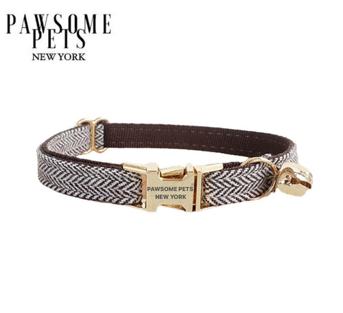 SMALL-SIZE DOG & CAT COLLAR - UMBER-0