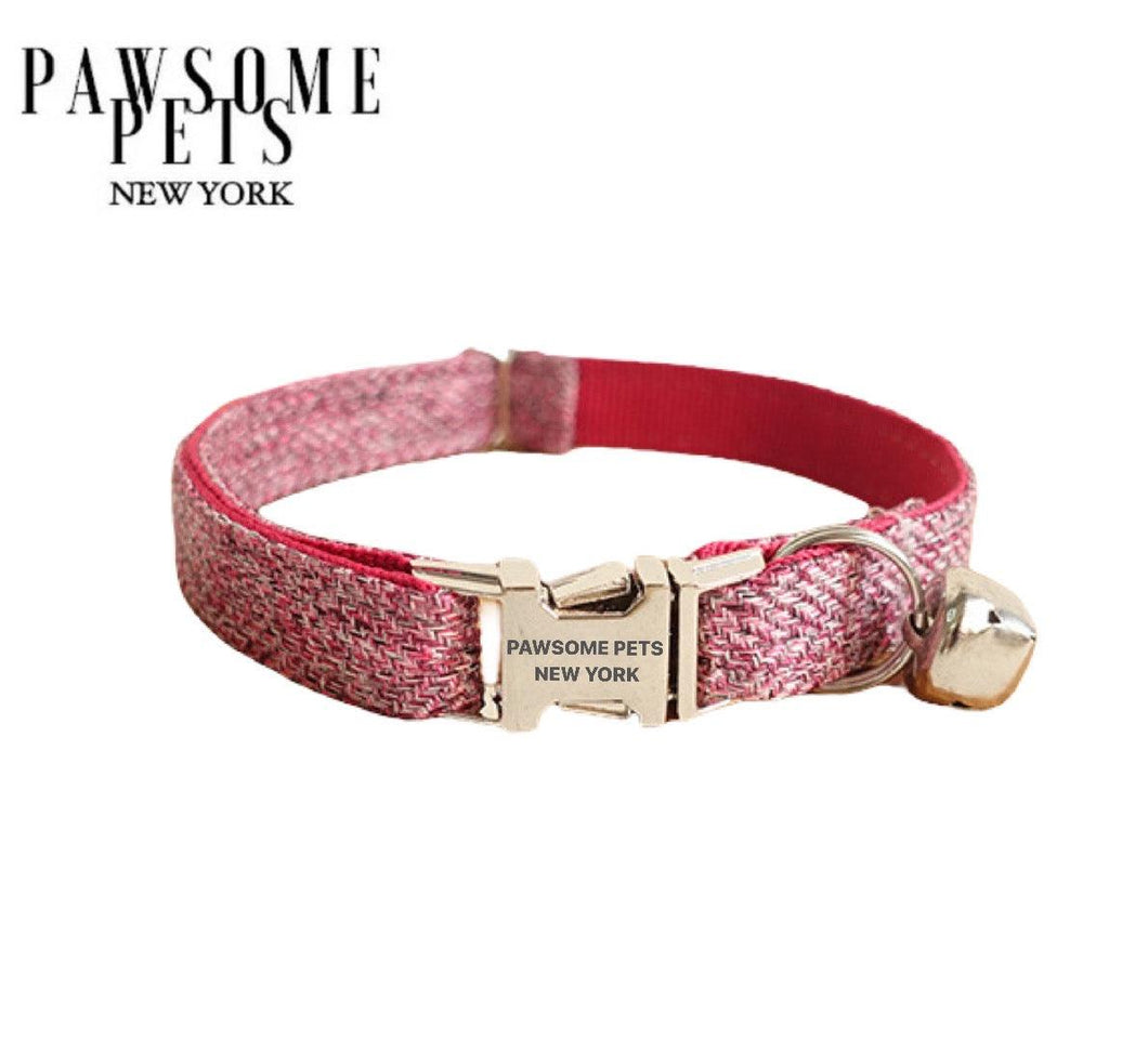 SMALL-SIZE DOG & CAT COLLAR - ROSE MAUVE-0