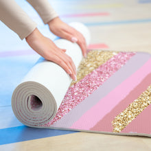 Load image into Gallery viewer, Pink Army Print Foam Yoga Mat