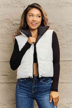 Load image into Gallery viewer, Zip-Up Drawstring Puffer Vest