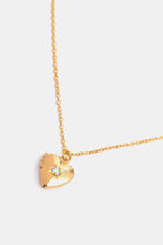Load image into Gallery viewer, Zircon Heart Shape 14K Gold-Plated Pendant Necklace