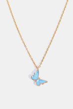 Load image into Gallery viewer, Butterfly Pendant Copper 14K Gold-Plated Necklace