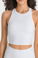 Load image into Gallery viewer, Racerback Cropped Sports Tank